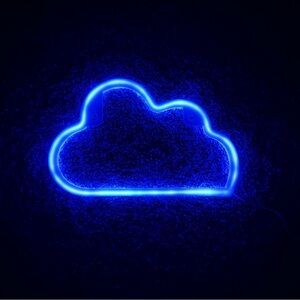 Blue Cloud Neon Light